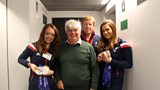 Jade Etherington (skier), In Touch presenter, Peter White, Tony McAllister (coach) and Caroline Powell (Jade's guide).