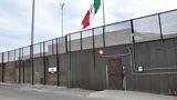 The US/Mexico border fence