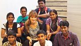 Nicola Benedetti and young Indian string players