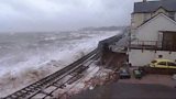 Dawlish's storm-damaged railway line