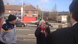 A sit-in protest at a West Belfast GAA club. We have the latest from the bid to halt a demolition.