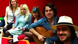 Laura with the band Wildflowers
