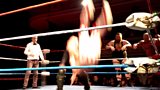 Action in the wrestling ring