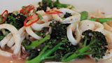 Tom Lewis's Squid With Broccoli, Chilli & Malt Whisky
