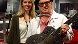 Laura with international blues musician Eddie Martin
