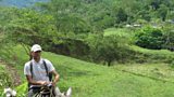 Dan on horseback in the community