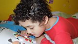 Born blind but learning to read with Living Paintings