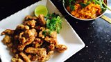 Crispy Lamb with Spiced Coconut Lentils