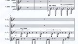 The first page of Courtney Pine's score of his piece "Skyline"
