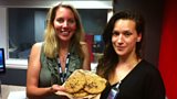 Laura with Tam and her cookies