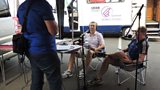 Iain Moireasdan a' còmhradh ri Iain Moireasdan is Ailig O'Henley