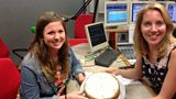 Laura with Hazel and her courgette cake