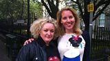 Comedian Abi Roberts with Laura