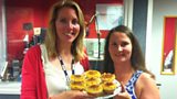Laura with India and her Crème Brûlée Cupcakes