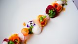 Will Brown's Warm Potato Pancake with Smoked Salmon, Watercress and Beetroot