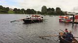 Currach launch in Enniskillen