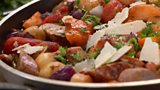 Jenny Bristow's Hotpot of Seasonal Vegetables, Sausage and Borlotti Beans