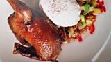 Soy Ginger Duck Legs With Pomegranate Hash