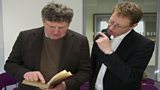 Professor Jack Winkler and Jonathan Freedland at the Wellcome Collection Library