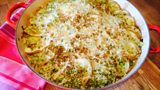 Gammon, Parsnip and Potato Hot Pot with Crunchy Cheesy Soda Crumbs