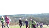 Puffing up the hill...