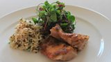 Chicken Thighs With Baked Fragrant Rice