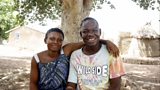 Back in the community together with his wife