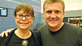 Aled with Virginia Ironside