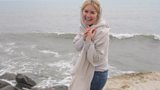 The French Lieutenant's Woman - Antonia doing her best Meryl Streep impression on the Cobb at Lyme Regis again