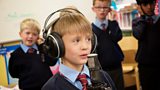 Tracey's son, Charlie, singing Mr. Blue Sky