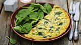 Smoked Mackerel and Spinach Frittata
