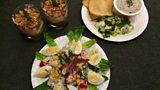 Christine's easy cold three course meal: