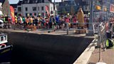 Sgioba spòrs aig leth-mharathon Steòrnabhaigh