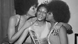 Miss Black & Beautiful Sybil McLean with fellow contestants