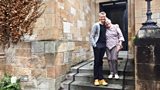 Anne Ellis with the Artistic Director and Chief exec of Scottish Ballet Christopher Hampson