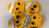 Crocheted Pudsey Badge Instructions