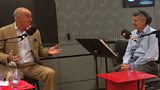 Len Goodman and Matthew Parris during the recording.