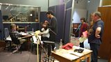 The Hashtag Love cast and production team in the studio