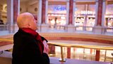 Michael looks into one of the Intu Trafford Centre's domes