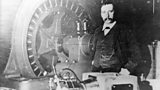 The electric car driven by a Victorian inventor
