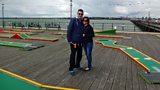 Crazy-golf playing couple, Richard and Emily Gottfried