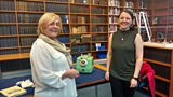 Susan with Kirsty Earley, Digital Heritage Officer at the Royal College of Physicians and Surgeons of Glasgow