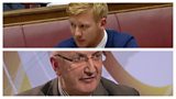 SDLP’s Daniel McCrossan and former UUP MLA Danny Kennedy react