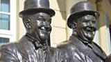 Laurel and Hardy Statue: Coronation Hall, Ulverston
