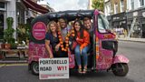 The Sumaria Family and tuk tuk