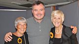 Angela Baker & Trish Stewart with Grant - The Calendar Girls
