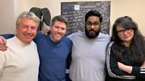 Mark Nelson with Eshaan Akbar, Ashley Storrie and Frank McAvennie