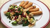 Fatoush le Tiops Halloumi/Fatoush with Halloumi Chips