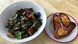 Feusgain le Car Thai / Thai Style Mussels