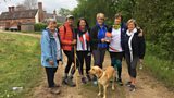 At the start of the Boudicca Way